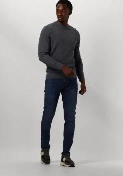 blauwe profuomo trui pullover crew neck