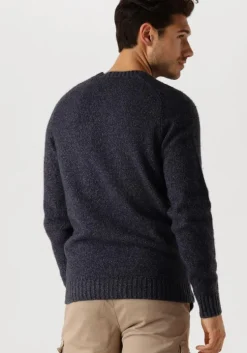blauwe profuomo trui pullover crew neck