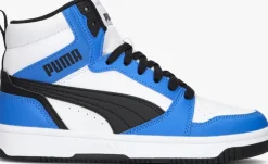 blauwe puma hoge sneakers rebound v6 mid