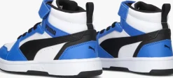 blauwe puma hoge sneakers rebound v6 mid
