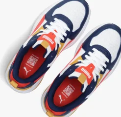 blauwe puma lage sneakers trinity lite jr