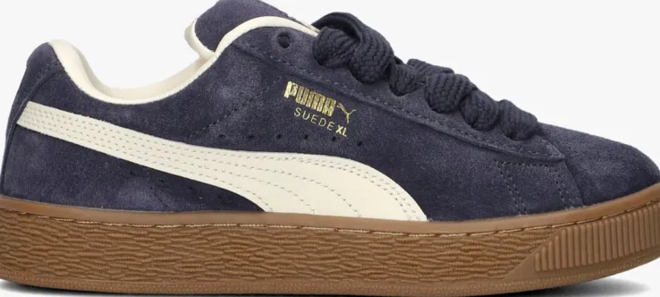 blauwe puma lage sneakers suede xl jr
