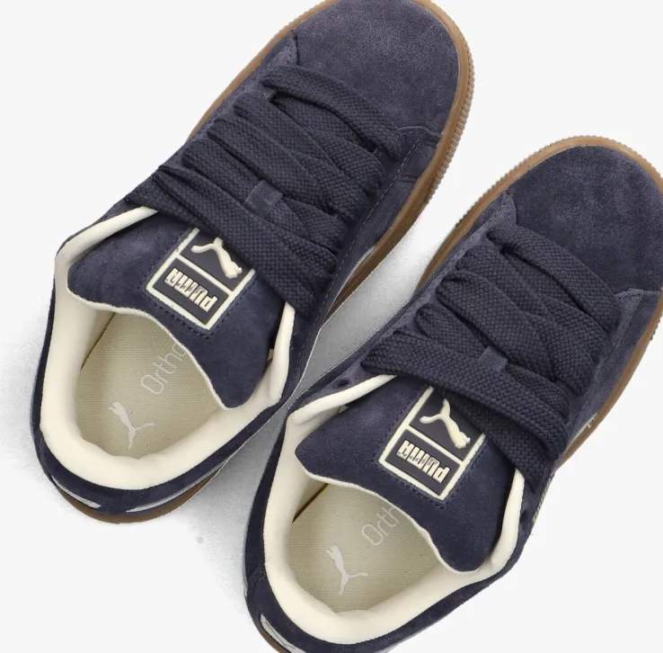 blauwe puma lage sneakers suede xl jr