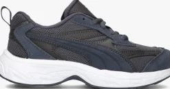 blauwe puma lage sneakers morphic earthy