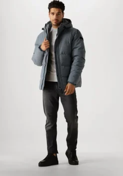 blauwe pure path gewatteerde jas regular fit jackets padded404