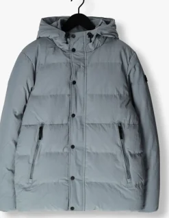 blauwe pure path gewatteerde jas regular fit jackets padded404