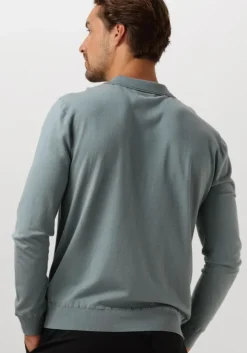 blauwe pure path polo regular fit knitwear polo806