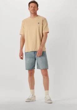 blauwe pure path shorts the owen regular fit denim shorts