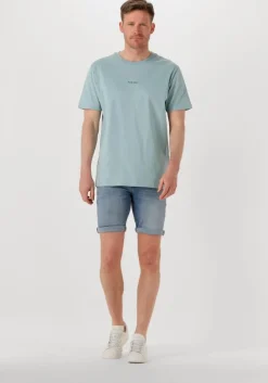 blauwe pure path shorts the steve skinny fit denim shorts