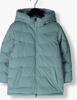 blauwe raizzed gewatteerde jas tulun