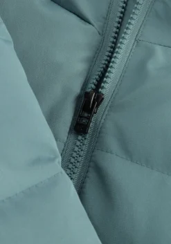 blauwe raizzed gewatteerde jas tulun