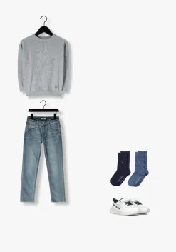 blauwe raizzed slim fit jeans berlin