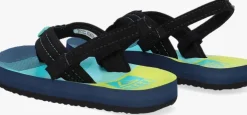 blauwe reef platte sandalen little ahi