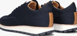 blauwe rehab lage sneakers mason knit