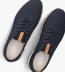 blauwe rehab lage sneakers mason knit