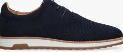 blauwe rehab lage sneakers nolan knit