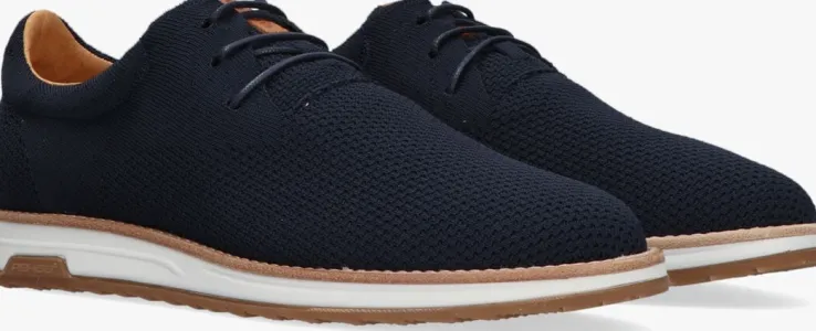 blauwe rehab lage sneakers nolan knit