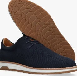 blauwe rehab lage sneakers nolan knit