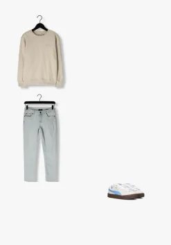 blauwe rellix slim fit jeans 2510 slim fit light denim