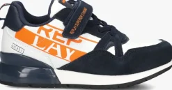 blauwe replay lage sneakers shoot jr12
