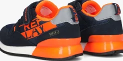 blauwe replay lage sneakers shoot jr11