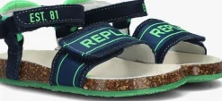 blauwe replay sandalen birky jr boy