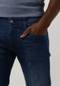 blauwe replay slim fit jeans anbass pants
