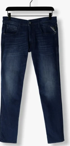blauwe replay slim fit jeans anbass pants