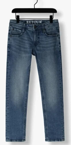 blauwe retour slim fit jeans james