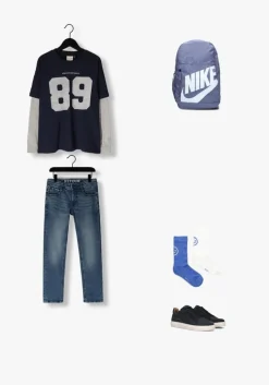 blauwe retour slim fit jeans james