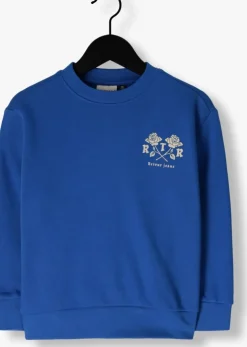 blauwe retour sweater eelco