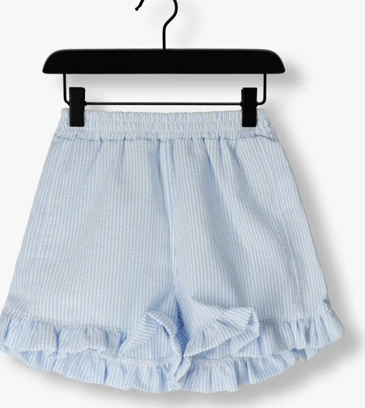 blauwe salty stitch broeken salty short met ruffles - salty stripes