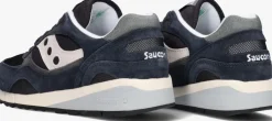 blauwe saucony lage sneakers shadow 6000 m