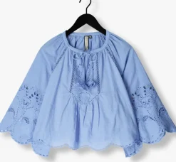 blauwe scarlett poppies blouses ashu top