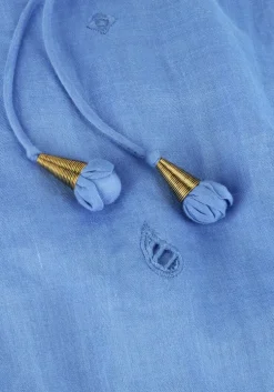 blauwe scarlett poppies midi jurk liwa long dress