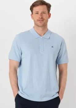 blauwe scotch & soda polo logo pique polo