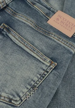 blauwe scotch & soda skinny jeans haut high rise skinny jeans