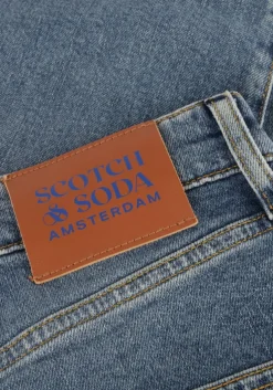 blauwe scotch & soda straight leg jeans core the zee straight fit jeans