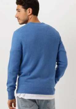 blauwe scotch & soda trui soft knit regular fit sweater