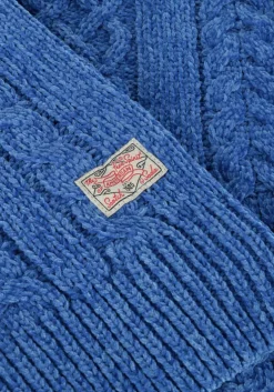 blauwe scotch & soda trui chenille knit pullover