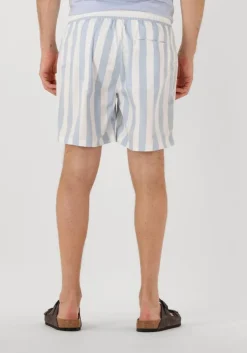 blauwe scotch & soda zwembroeken striped mid-length swimshort