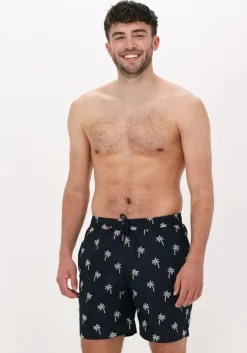 blauwe scotch & soda zwembroeken recycled polyester embroidered swimshort