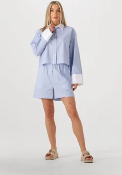 blauwe second female blouses alanis combi shirt