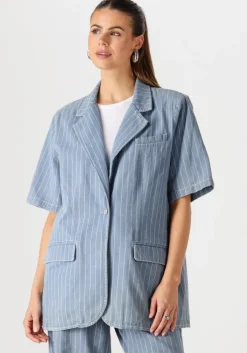 blauwe second female gilet layne ss blazer