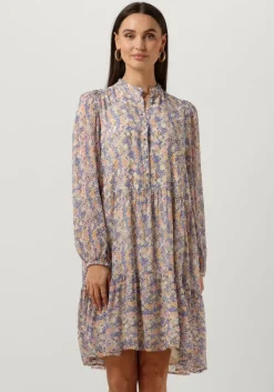 blauwe second female mini jurk poppi dress