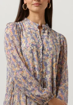 blauwe second female mini jurk poppi dress