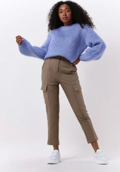 blauwe selected femme trui suanne ls knit