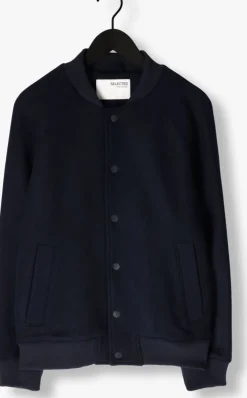 blauwe selected homme jack slhroy bomber jacket ex