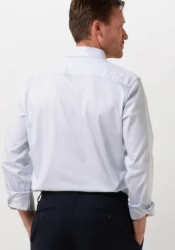 blauwe selected homme klassiek overhemd slhslim-performance shirt ls noos