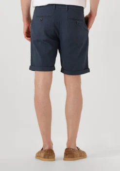 blauwe selected homme korte broek slhslim-luton flex shorts noos